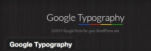 Google Typography PlugIn