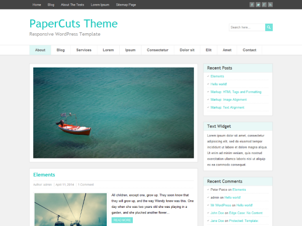 PaperCuts WordPress Theme - ein WordPress ToolTipp