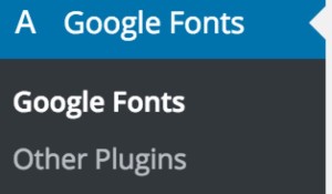 WP Google Fonts PlugIn