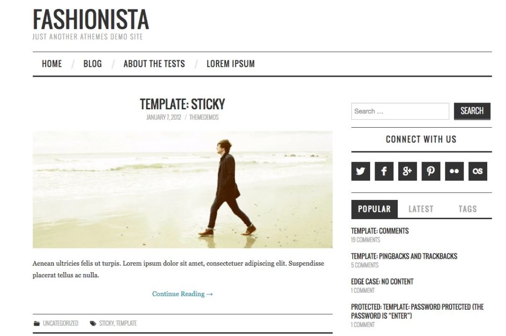 Fashionista WordPress Theme WordPress ToolTipp Markus Dreesen