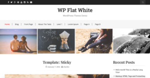 WP Flat White WordPress Theme
