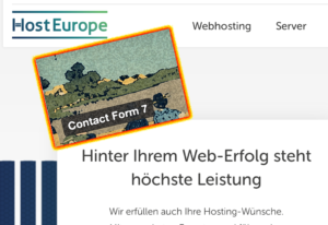 Hosteurope und Contact Form 7