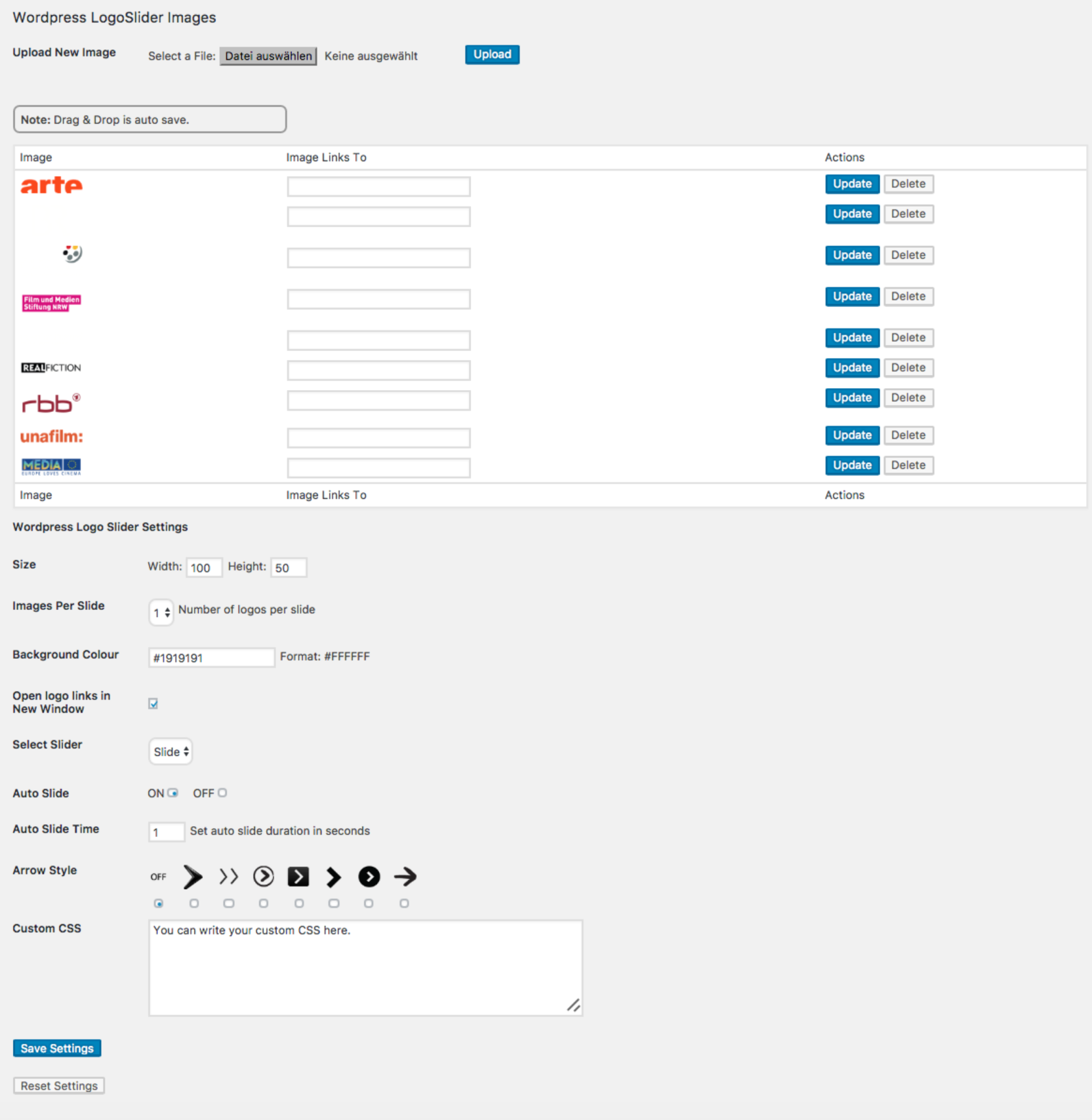 Das Logo Slider PlugIn - ein neuer WordPress ToolTipp von Markus Dreesen