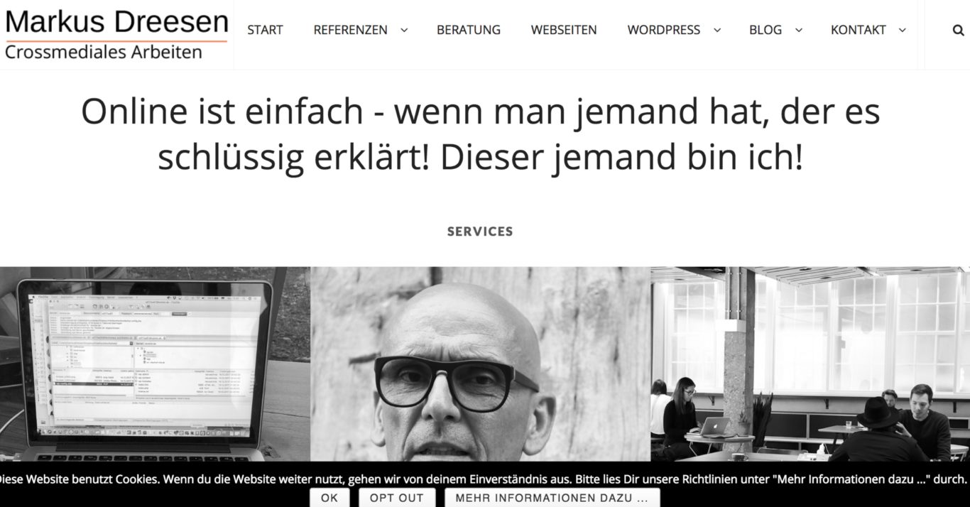 Cookie Notice PlugIn - WordPress ToolTipp - Markus Dreesen