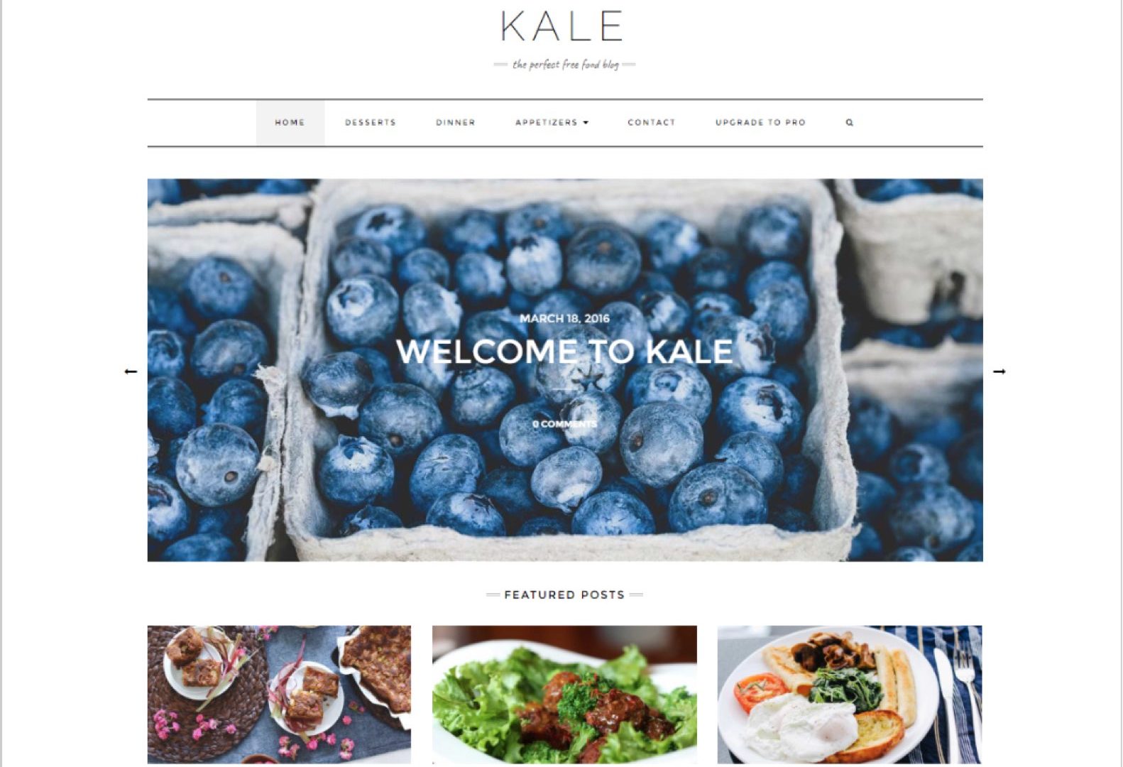 Kale WordPress Theme