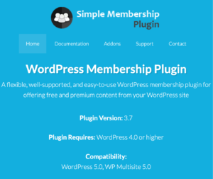Simple WordPress Membership PlugIn 